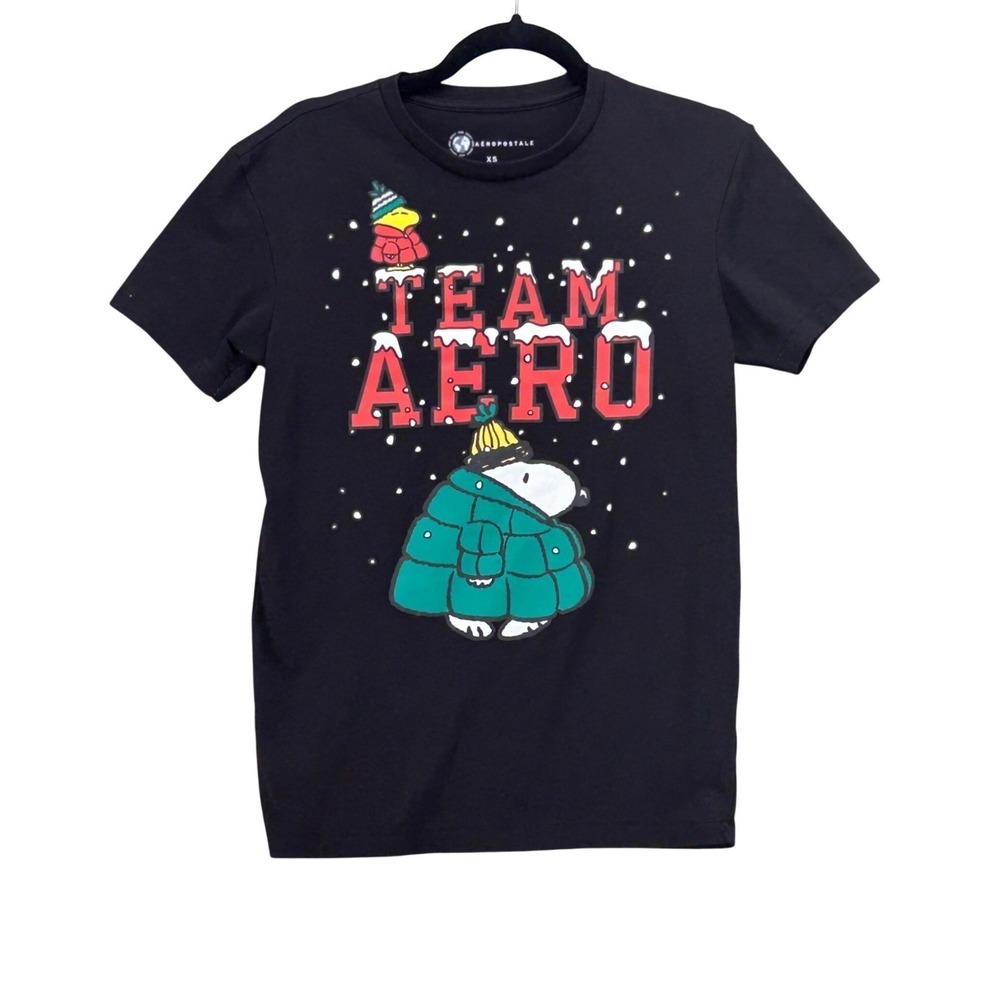 Aeropostale X Peanuts Shirt Black XS